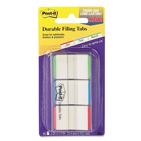 Post-It Tab, Index File 1", Assorted, PK66 686L-GBR